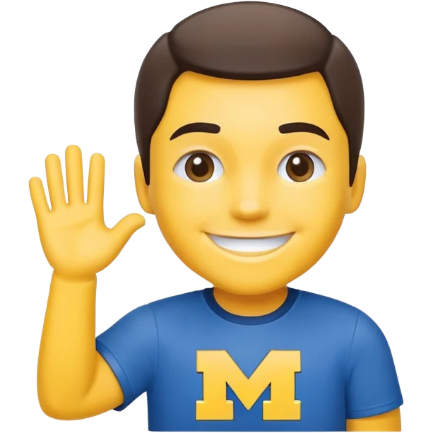 Michigan Go Blue emoji