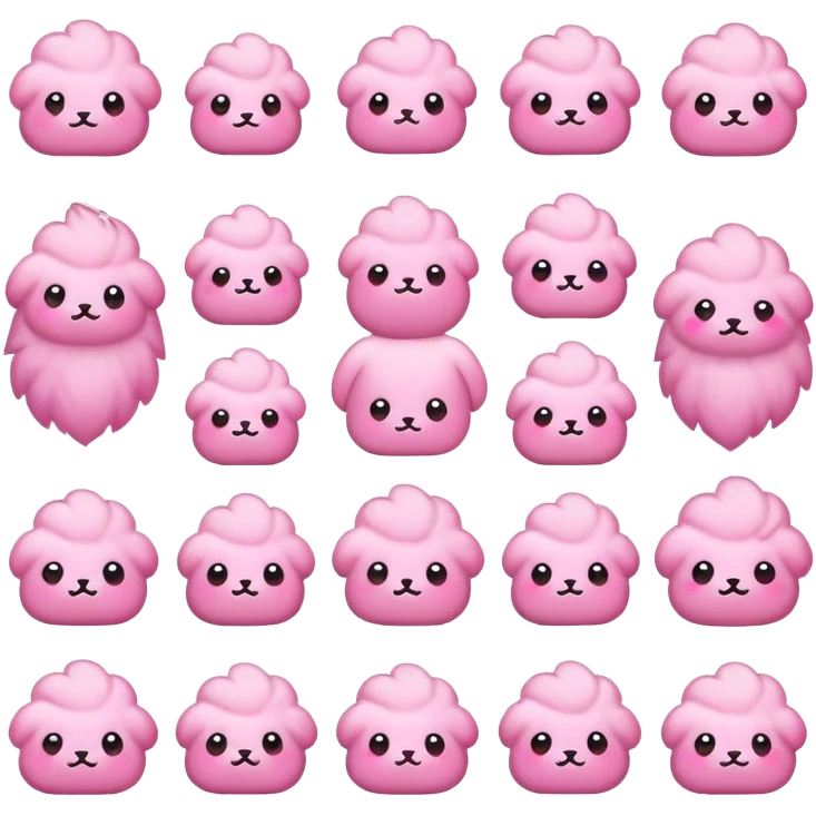 cute pink girly things emoji