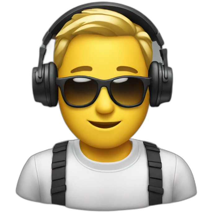 A dj man emoji