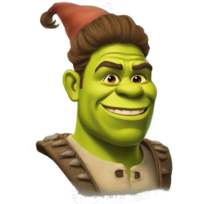 Flamboyant shrek  emoji