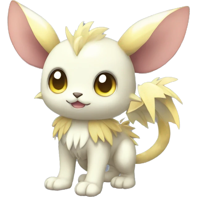 Cute cool shiny fantasy animal hybrid Fakemon full body emoji