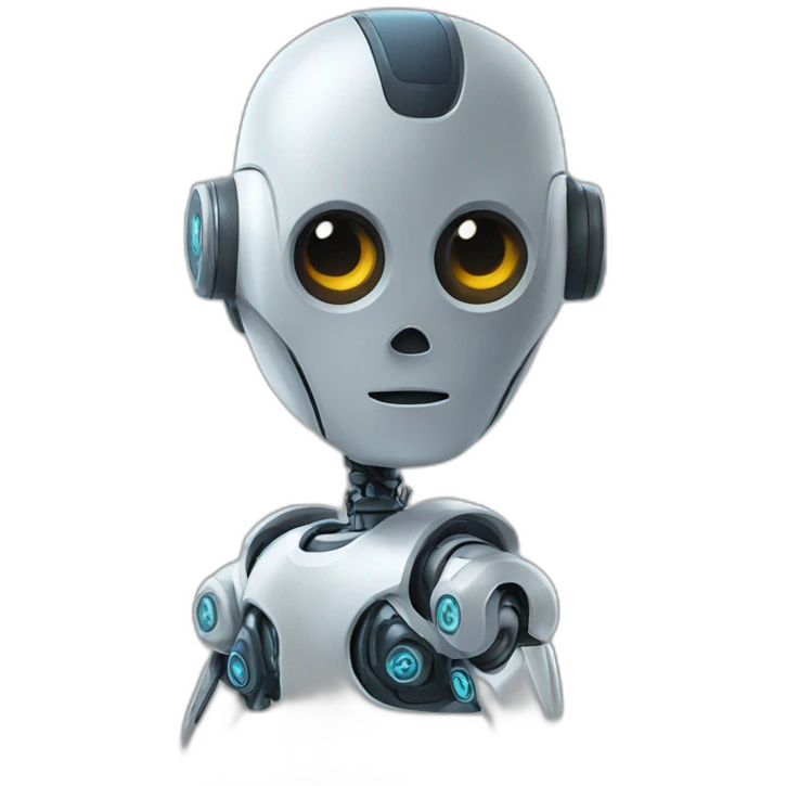 robot answering questions emoji