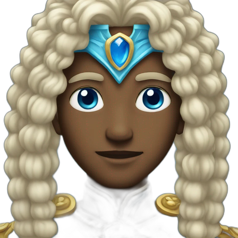glorious blue eyed king emoji