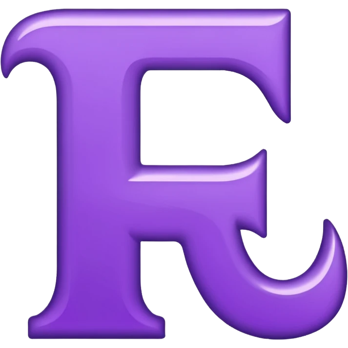 purple capital letter T alphabet emoji