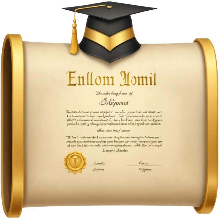 master's degree emoji