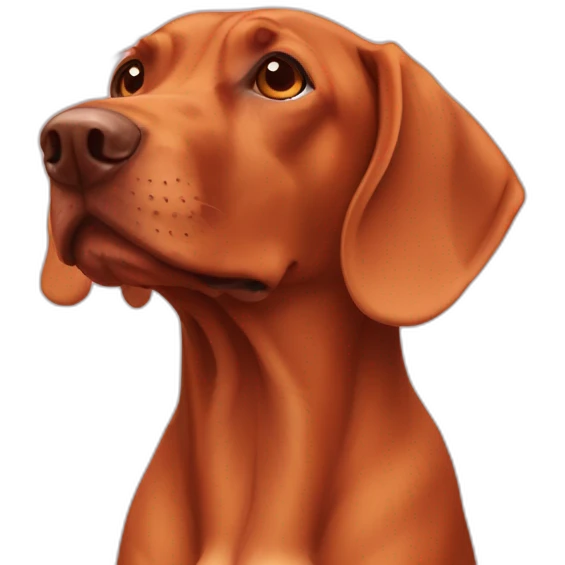 dog vizsla in love emoji