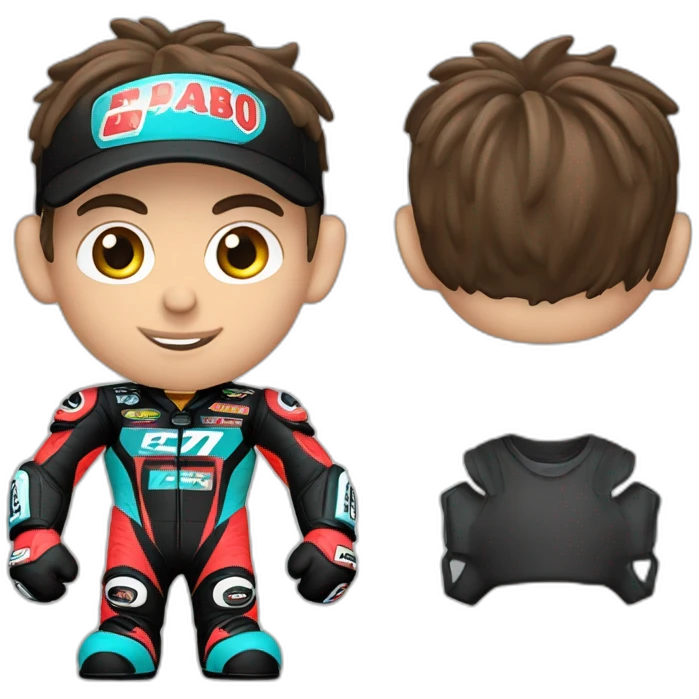 Fabio quartararo avec ça moto emoji