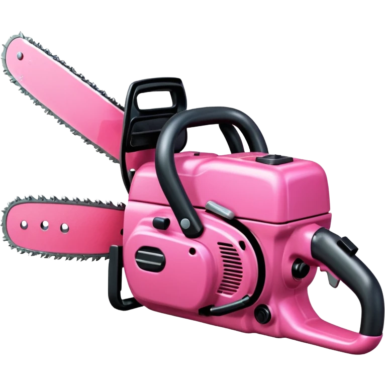Pink chainsaw emoji