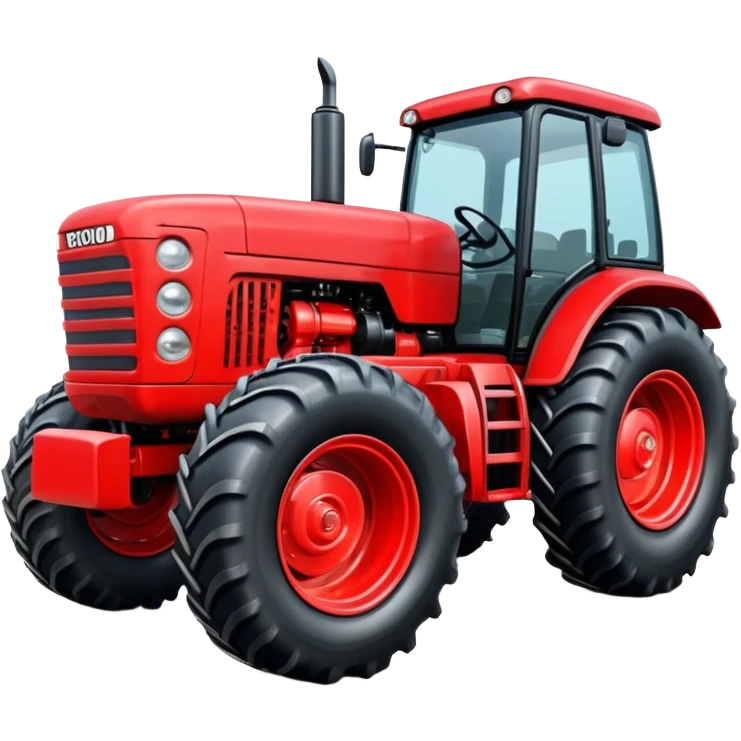 Red powerful Tractor emoji