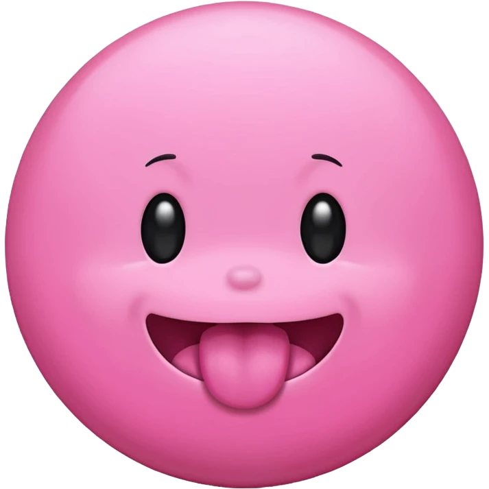 Bubblegum without face emoji