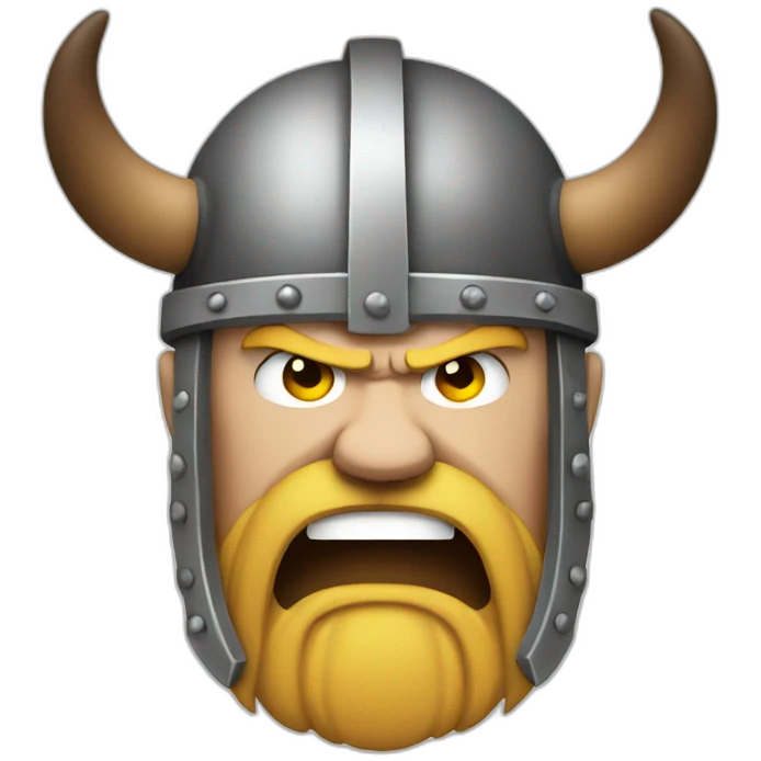 Angry Viking Head emoji