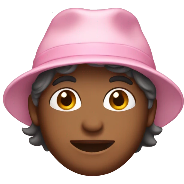 A light pink hat emoji