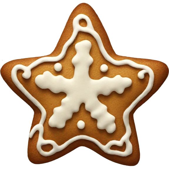 gingerbread star emoji