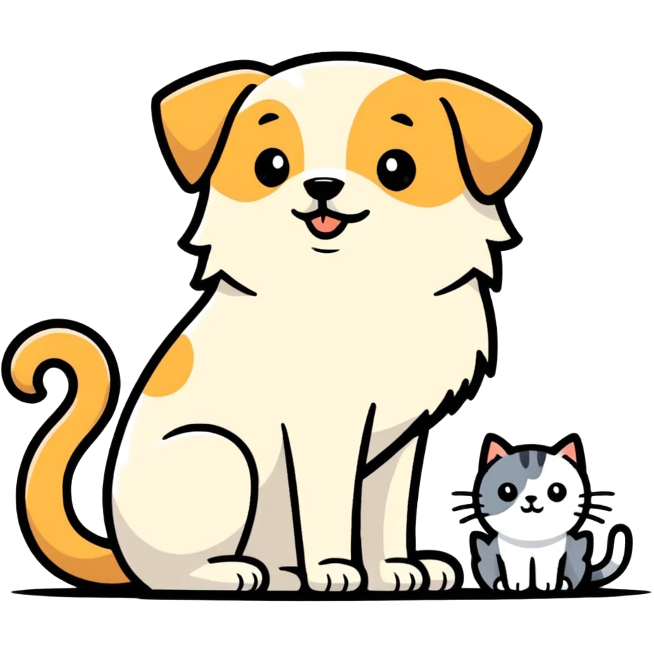 Dog and cat playing cards emoji