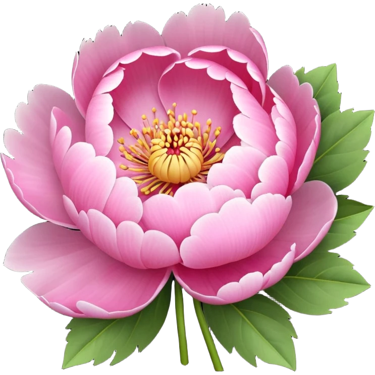 Create a peony flower emoji emoji