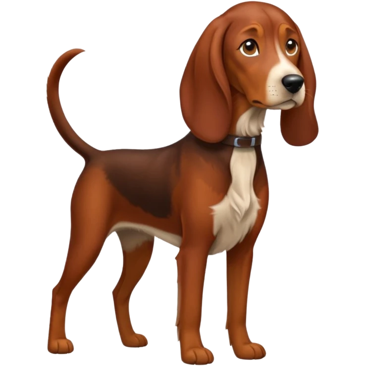 reddish brown coonhound emoji