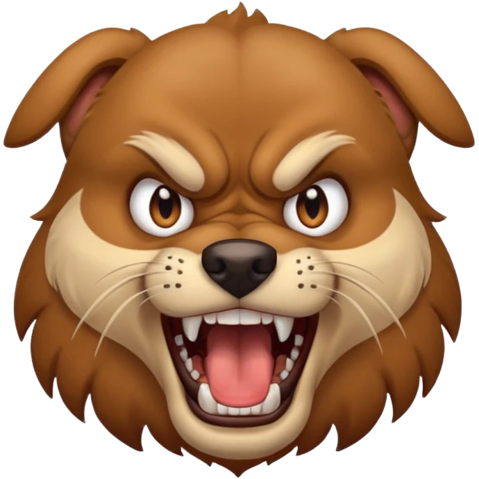 Angry dog emoji