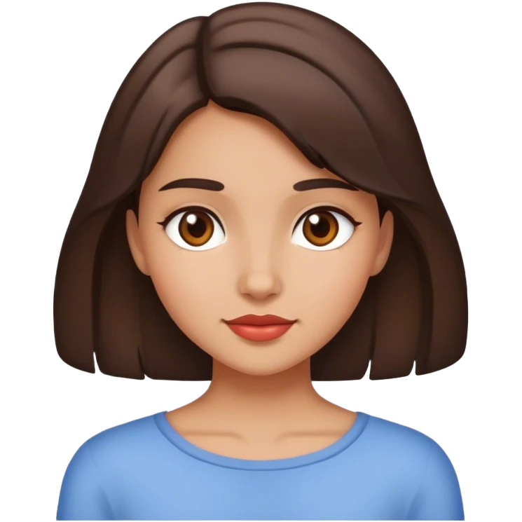 Brunette girl in love  emoji