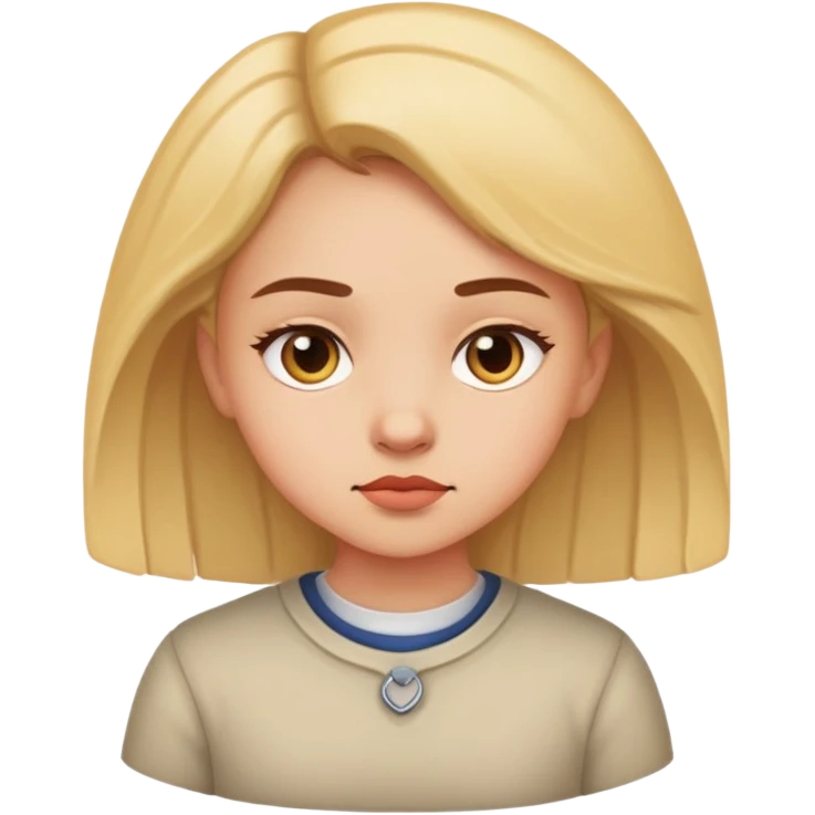 A girl side eyeing someone  emoji