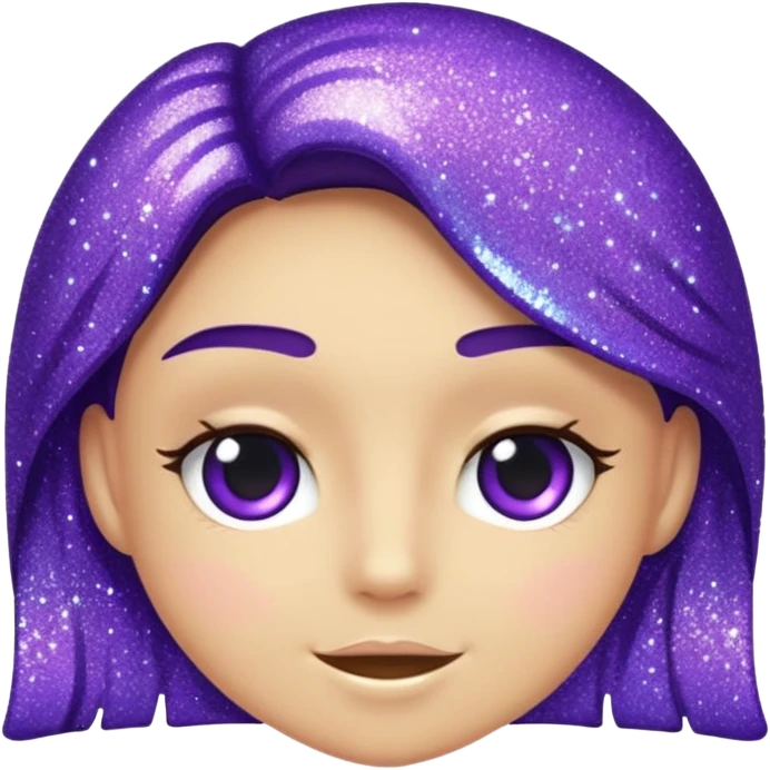 Glitter Roxo e Ciano Seta para direita emoji