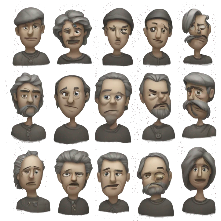 Group of seven metal heads from bonn, germany emoji