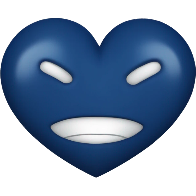 Heart Dark blue emoji