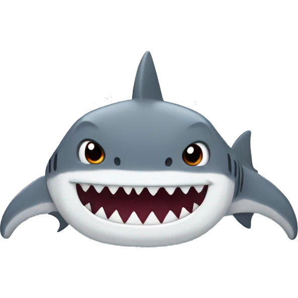 Shark with cat ears emoji