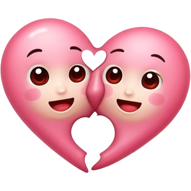 Ying hang heart emoji