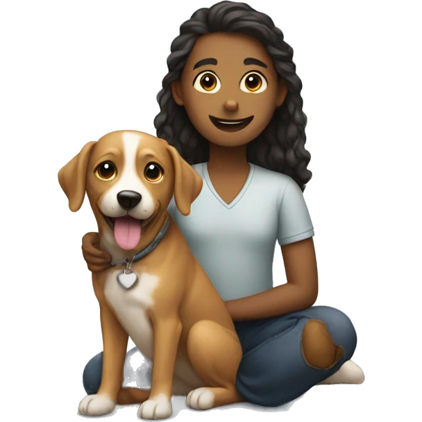 I with dog emoji