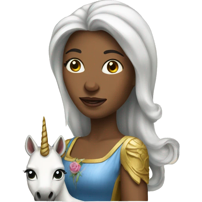 lady with unicorn emoji