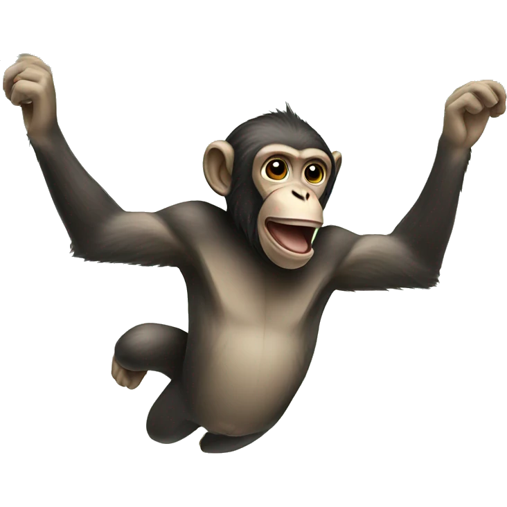 Monkey swim emoji