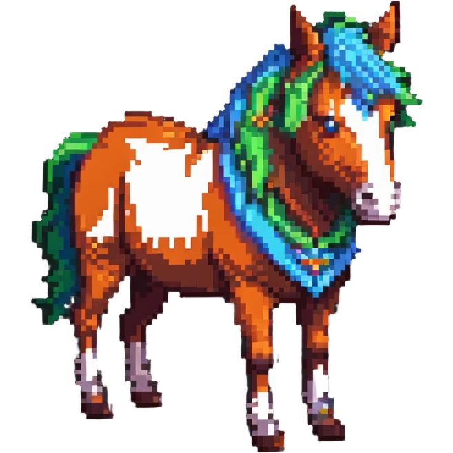 Chappell Roan, pixel art style, vibrant colors emoji
