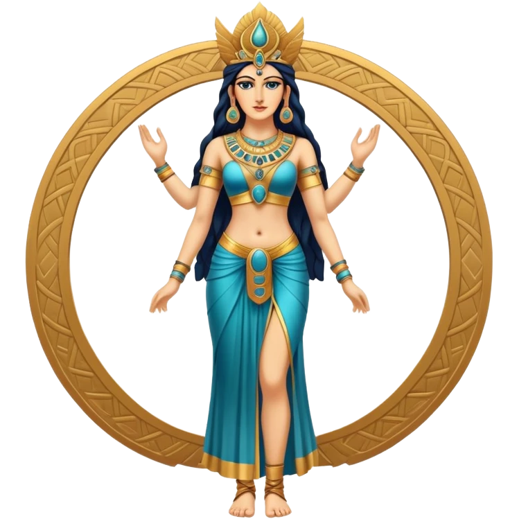 fullbody realistic annunaki attractive female Inanna Goddess emoji