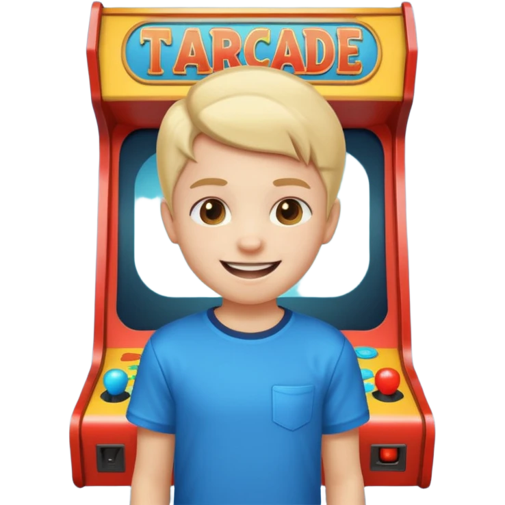Retro Arcade Kid emoji