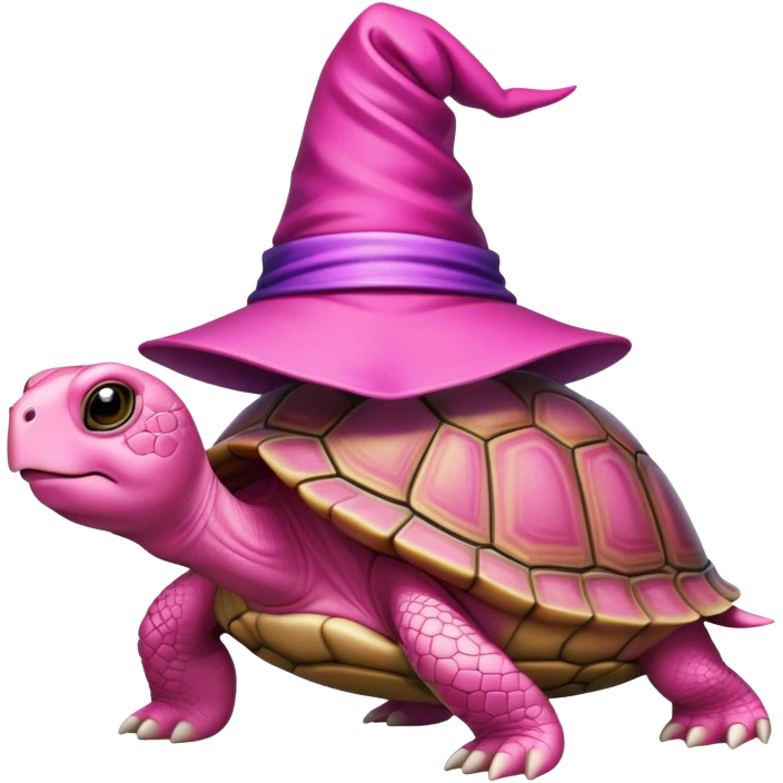 Pink wizard turtle emoji