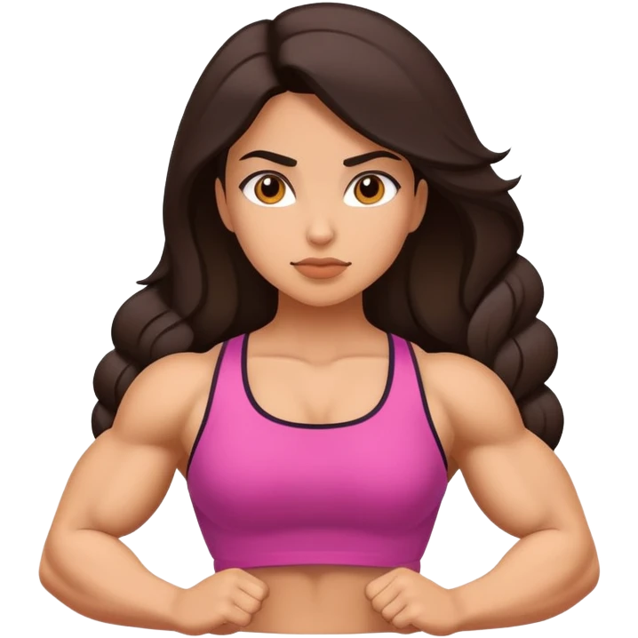 strong girl Hispanic emoji