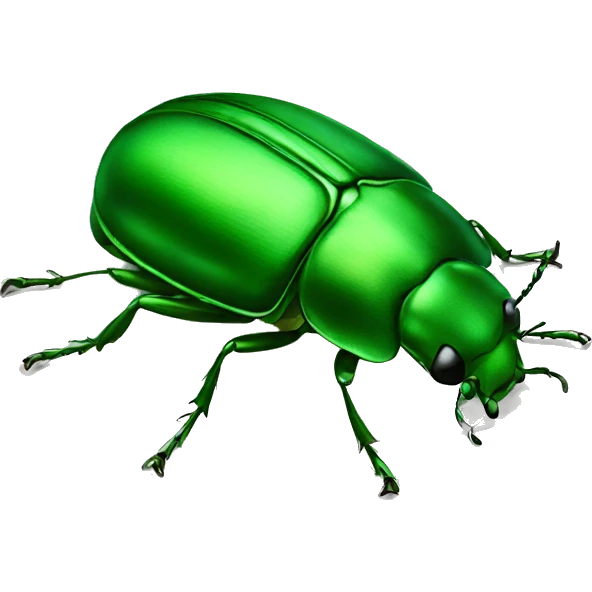 Green beetle emoji