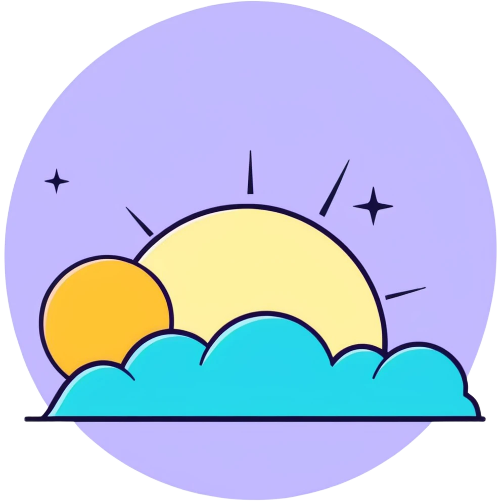 Sunrise stars emoji