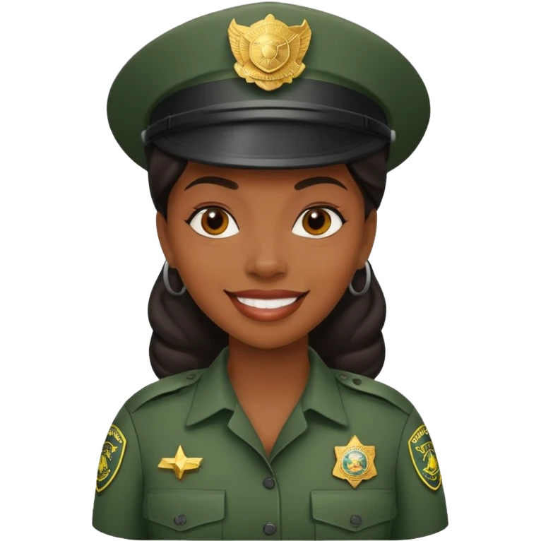 Hot black girl border patrol emoji