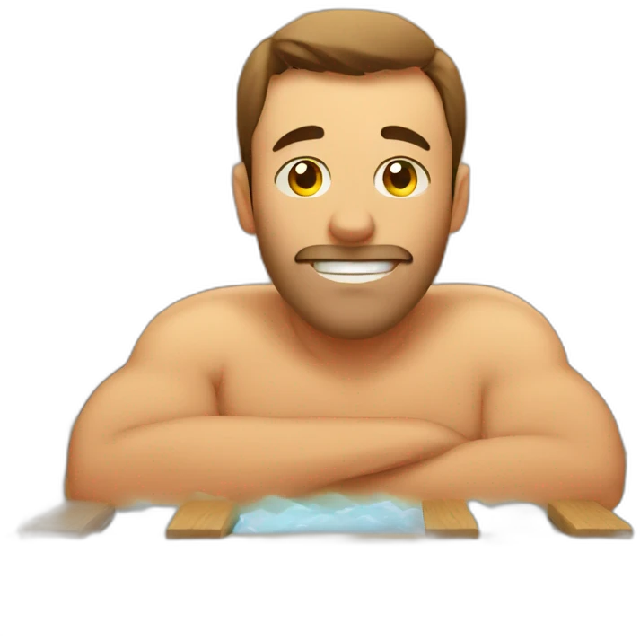 A man in a sauna emoji