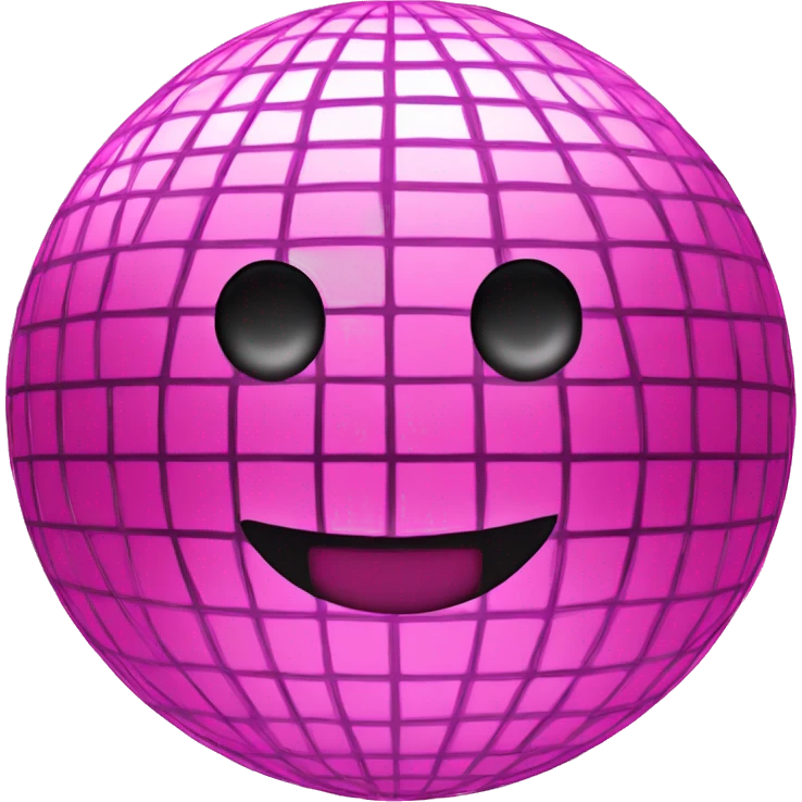 Pink disco ball emoji