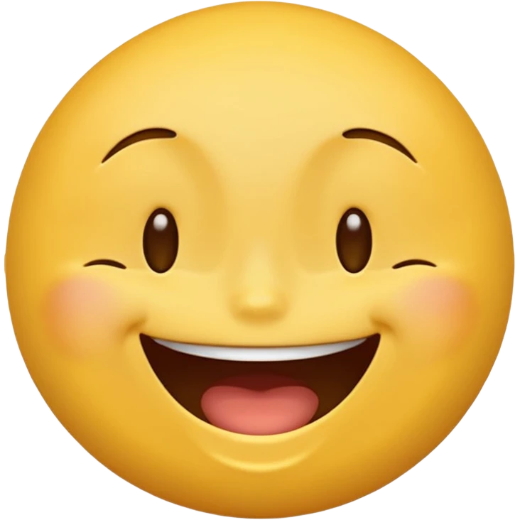 a yellow emoji laughing with eyes closed emoji