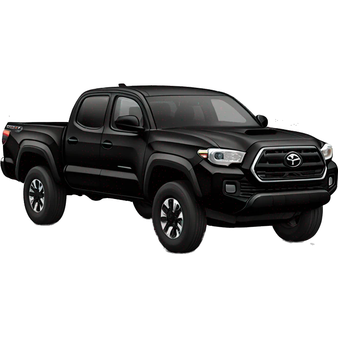 Black Toyota Tacoma truck emoji