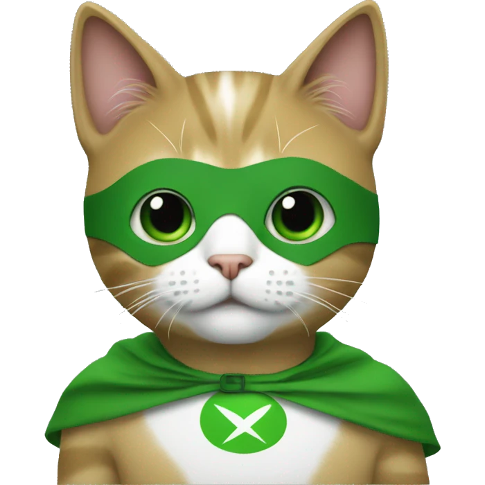 cat-superhero green emoji