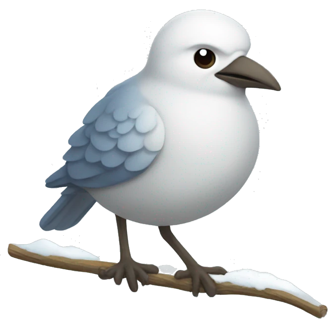 Snow bird  emoji
