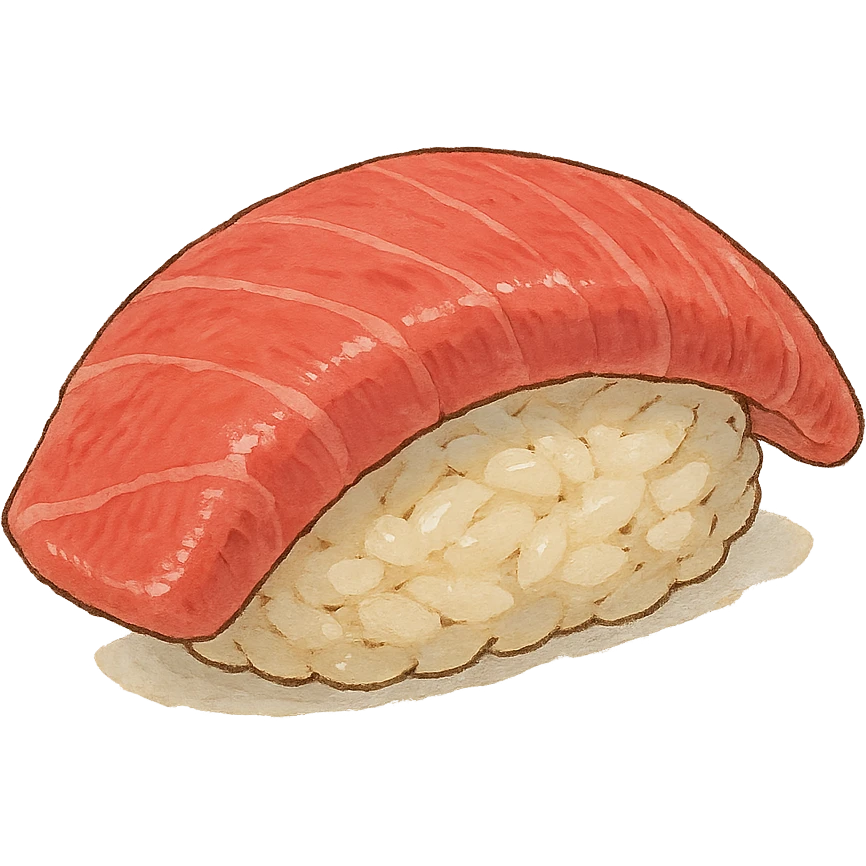 nigiri sushi in ghibli style emoji
