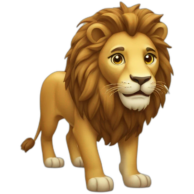 Lion sur cheval emoji
