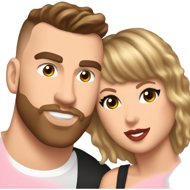 Taylor swift and Travis Kelce  emoji