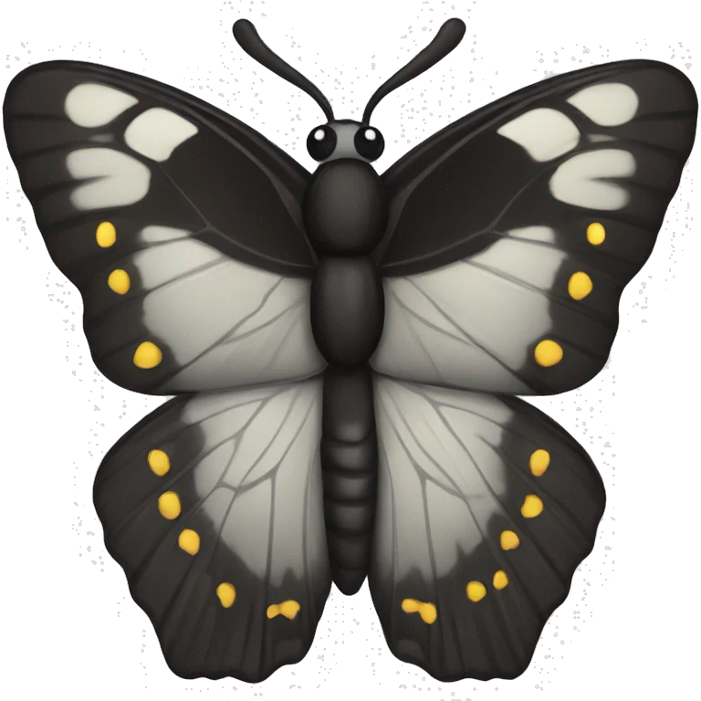black butterfly  emoji