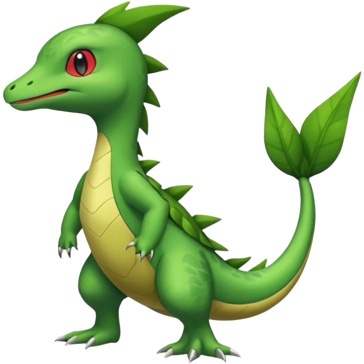 Larvitar-Sceptile-Snivy-hybrid-fusion (full body) emoji